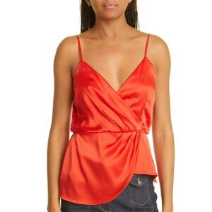 Cinq a Sept 'Mirin' Sleeveless Silk Cami Top, Chili Pepper